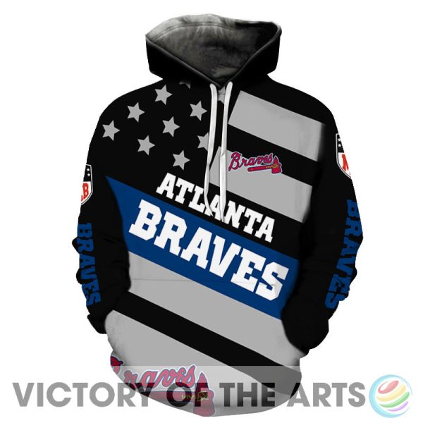 Proud Of American Stars Atlanta Braves Hoodie