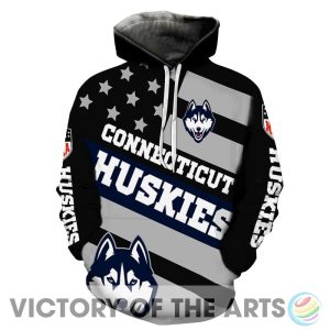 Proud Of American Stars Connecticut Huskies Hoodie