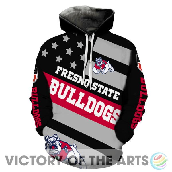 Proud Of American Stars Fresno State Bulldogs Hoodie