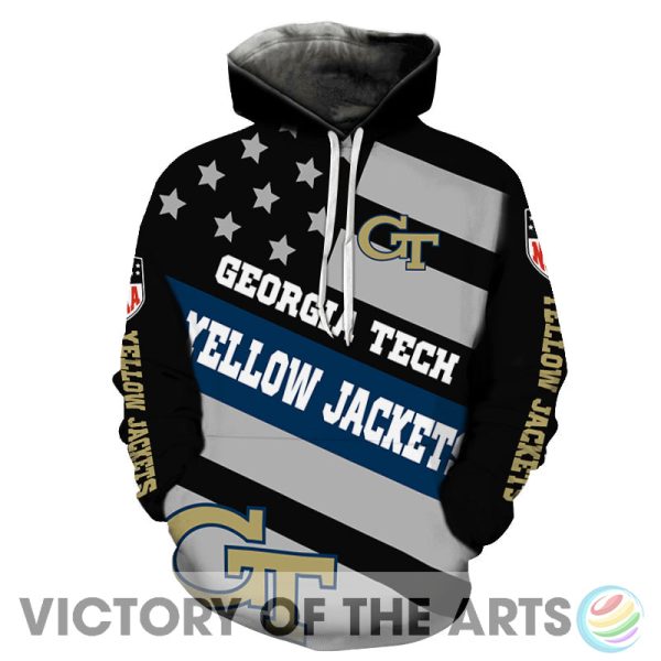 Proud Of American Stars Georgia Tech Yellow Jackets Hoodie