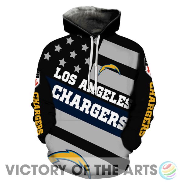 Proud Of American Stars Los Angeles Chargers Hoodie