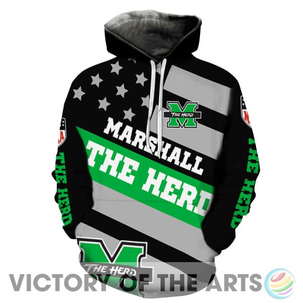 Proud Of American Stars Marshall Thundering Herd Hoodie