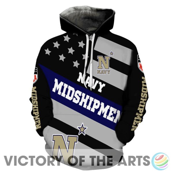 Proud Of American Stars Navy Midshipmen Hoodie