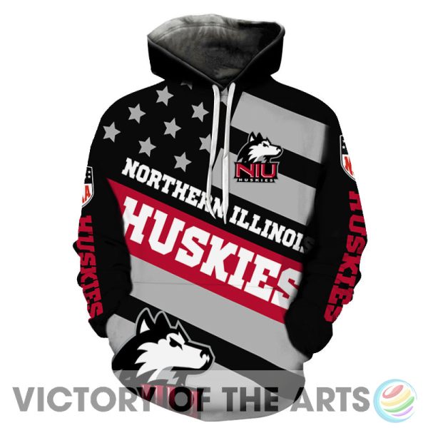 Proud Of American Stars Northern Illinois Huskies Hoodie