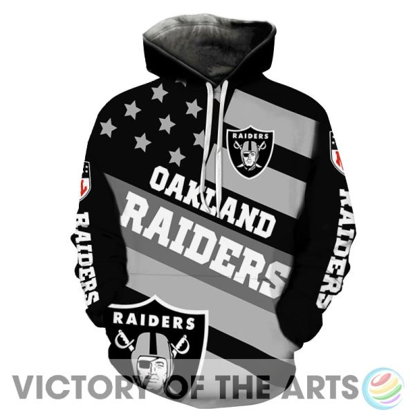 Proud Of American Stars Oakland Raiders Hoodie