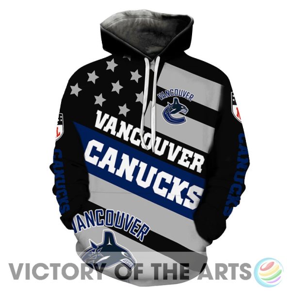 Proud Of American Stars Vancouver Canucks Hoodie