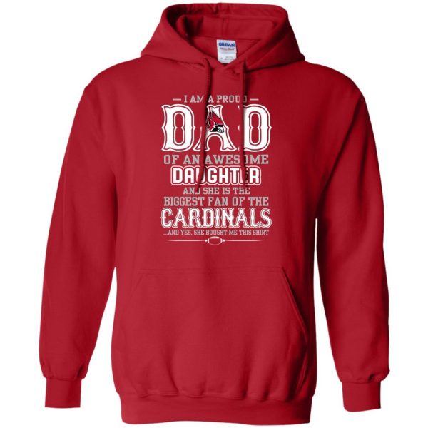 Proud Of Dad Of An Awesome Daughter Ball State Cardinals T Shirts