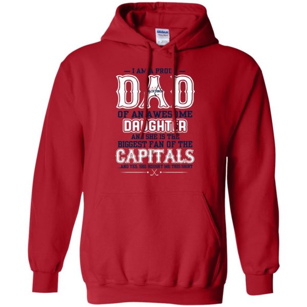 Proud Of Dad Of An Awesome Daughter Washington Capitals T Shirts