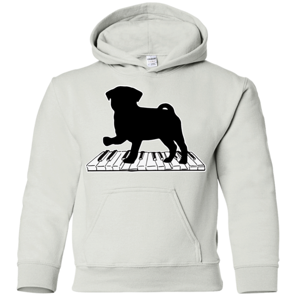 Pug Playing Piano Music T Shirts V2