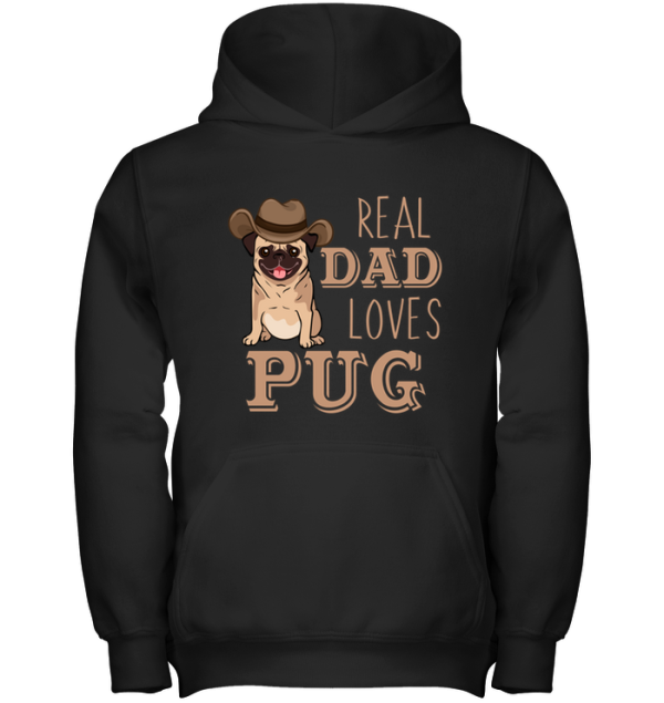 Real Dad Loves Pug T Shirts