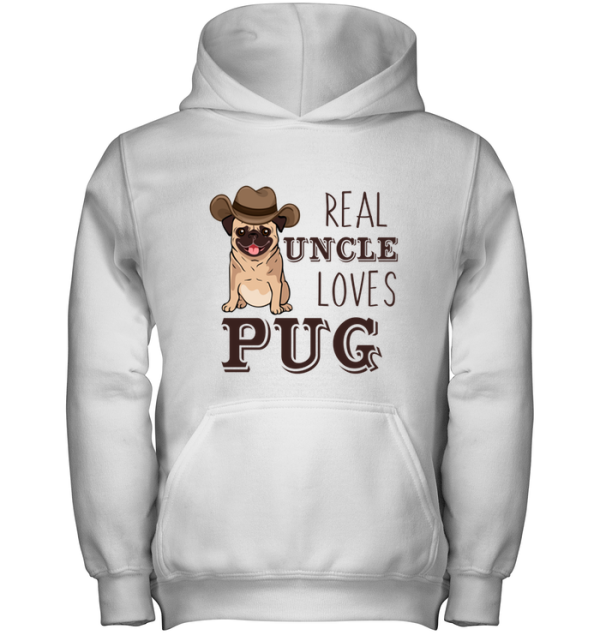 Real Uncle Loves Pug T Shirts