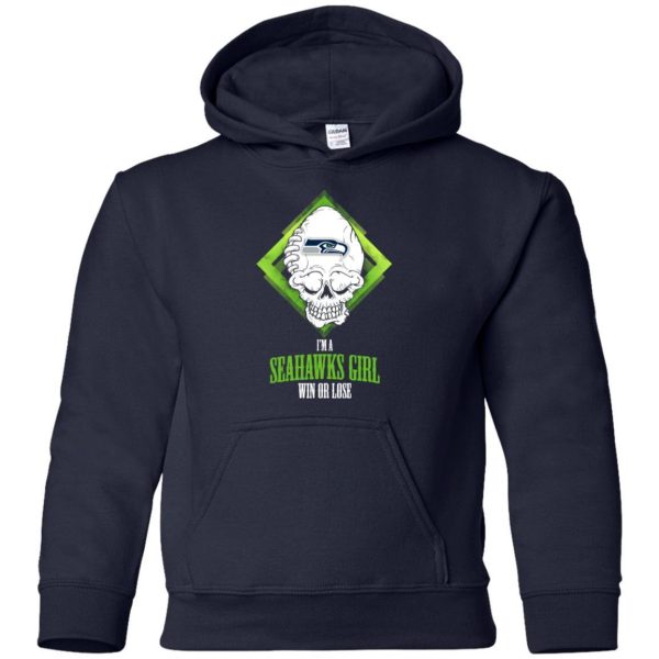 Seattle Seahawks Girl Win Or Lose T Shirts