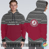 Simple Color Floral Alabama Crimson Tide Hoodie