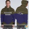 Simple Color Floral Baltimore Ravens Hoodie