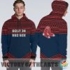 Simple Color Floral Boston Red Sox Hoodie
