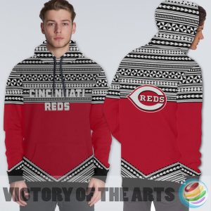 Simple Color Floral Cincinnati Reds Hoodie