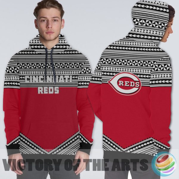 Simple Color Floral Cincinnati Reds Hoodie