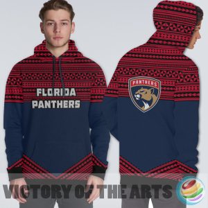Simple Color Floral Florida Panthers Hoodie