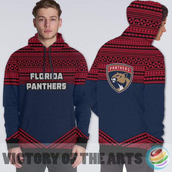 Simple Color Floral Florida Panthers Hoodie