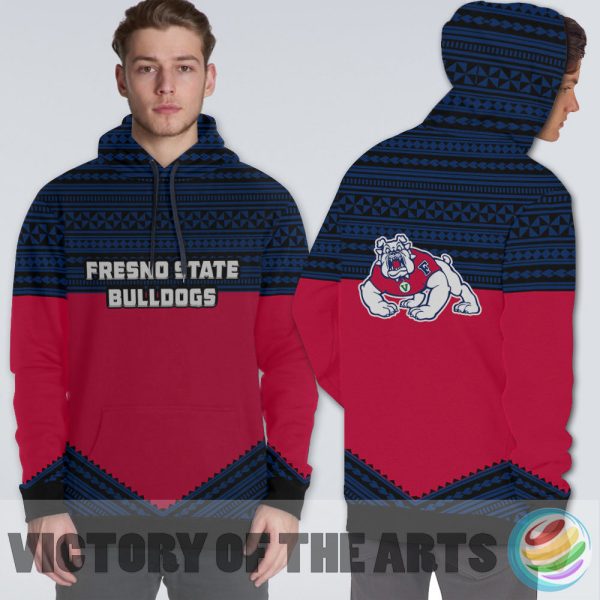 Simple Color Floral Fresno State Bulldogs Hoodie