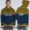 Simple Color Floral Nashville Predators Hoodie