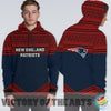 Simple Color Floral New England Patriots Hoodie