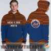 Simple Color Floral New York Mets Hoodie