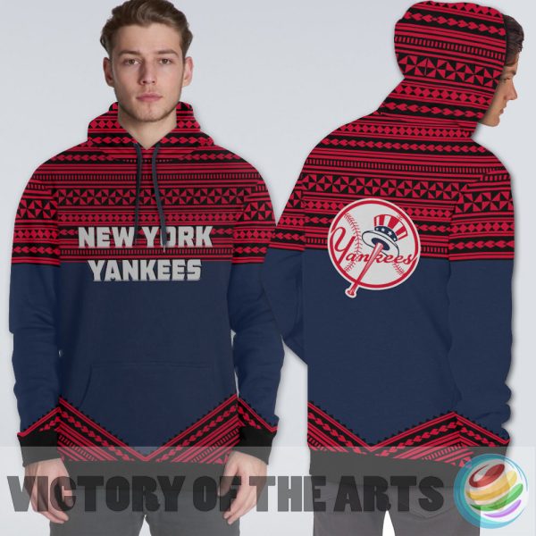 Simple Color Floral New York Yankees Hoodie