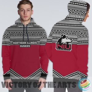 Simple Color Floral Northern Illinois Huskies Hoodie