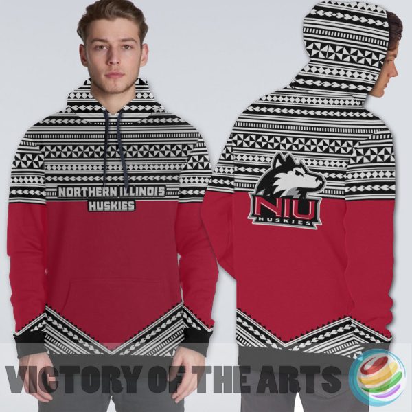 Simple Color Floral Northern Illinois Huskies Hoodie