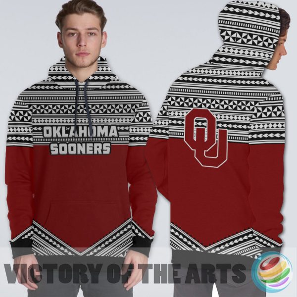 Simple Color Floral Oklahoma Sooners Hoodie