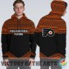 Simple Color Floral Philadelphia Flyers Hoodie