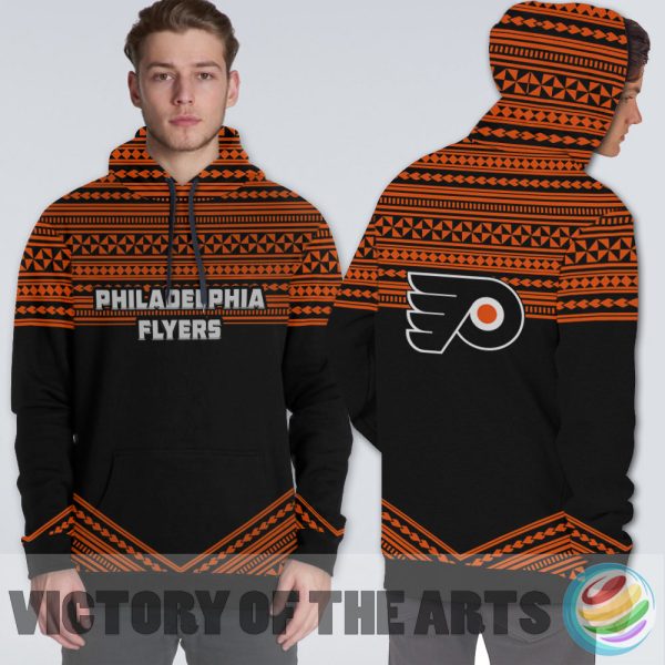 Simple Color Floral Philadelphia Flyers Hoodie