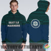 Simple Color Floral Seattle Mariners Hoodie