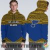 Simple Color Floral St. Louis Blues Hoodie