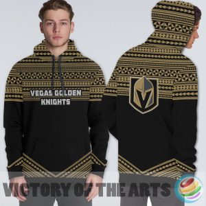 Simple Color Floral Vegas Golden Knights Hoodie