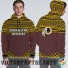 Simple Color Floral Washington Redskins Hoodie