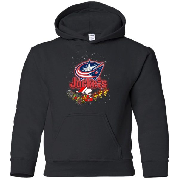 Snoopy Christmas Columbus Blue Jackets T Shirts