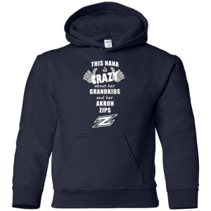 This Nana Is Crazy About Her Grandkids And Her Akron Zips T Shirts