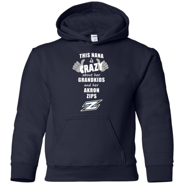 This Nana Is Crazy About Her Grandkids And Her Akron Zips T Shirts