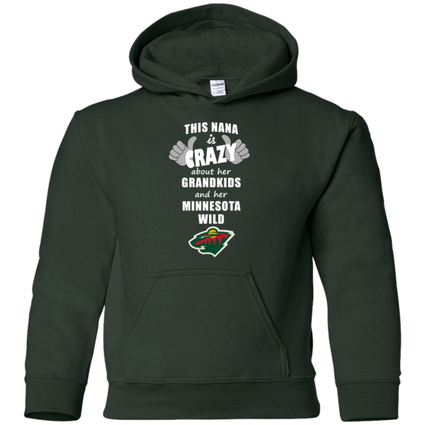 This Nana Is Crazy About Her Grandkids And Her Minnesota Wild T Shirts