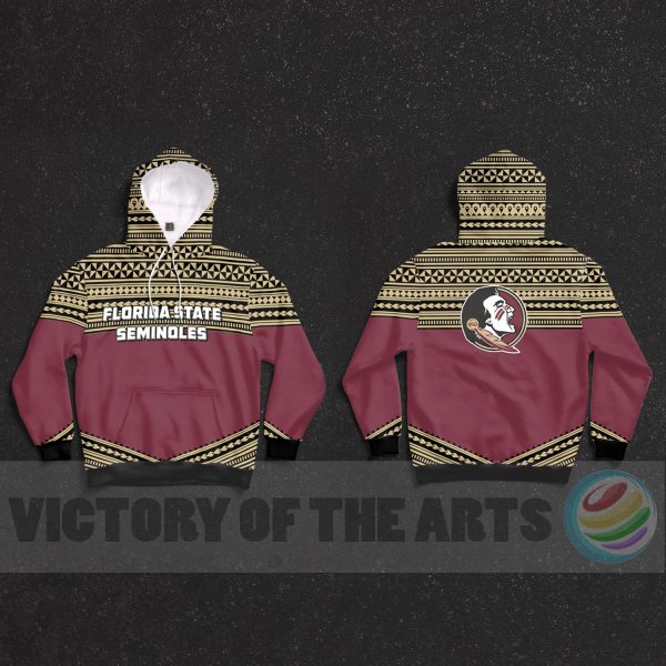 Unique Simple Color Floral Florida State Seminoles Hoodie