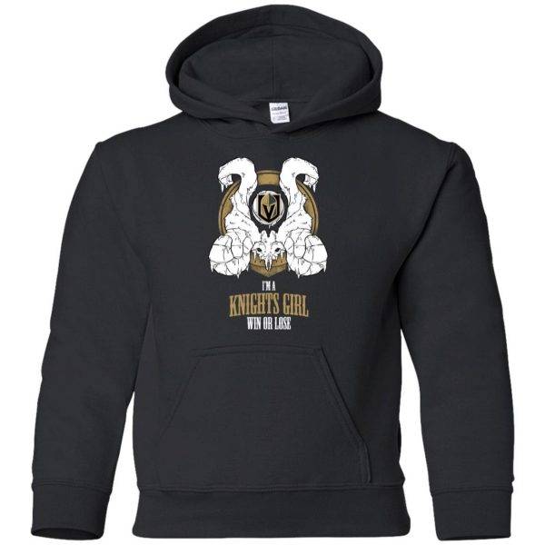Vegas Golden Knights Girl Win Or Lose T Shirts