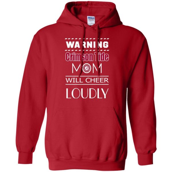 Warning Mom Will Cheer Loudly Alabama Crimson Tide T Shirts