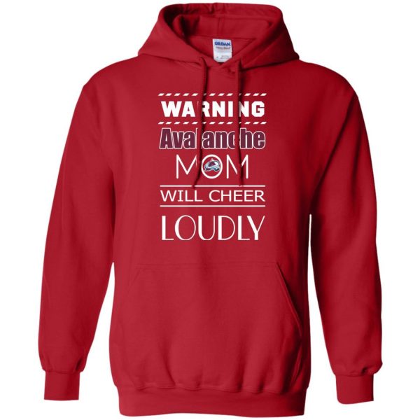 Warning Mom Will Cheer Loudly Colorado Avalanche T Shirts